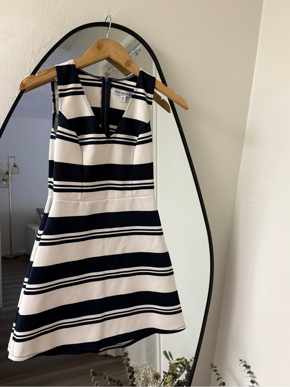 Abercrombie & Fitch Striped Fit & Flare Nautical Mini Dress - Size XS